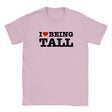 I LOVE BEING TALL - BABY TEE – Light Pink