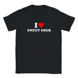 I LOVE UNCUT COCK - BABY TEE – Black