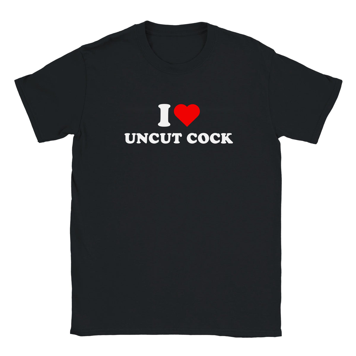 I LOVE UNCUT COCK - BABY TEE – Black