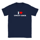 I LOVE UNCUT COCK - BABY TEE – Navy