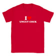 I LOVE UNCUT COCK - BABY TEE – Red