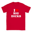 I LOVE BIG DICKS - BABY TEE – Red