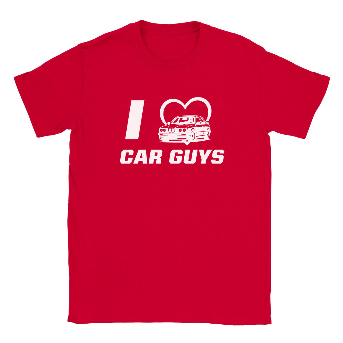 I LOVE CAR GUYS - BABY TEE – Red