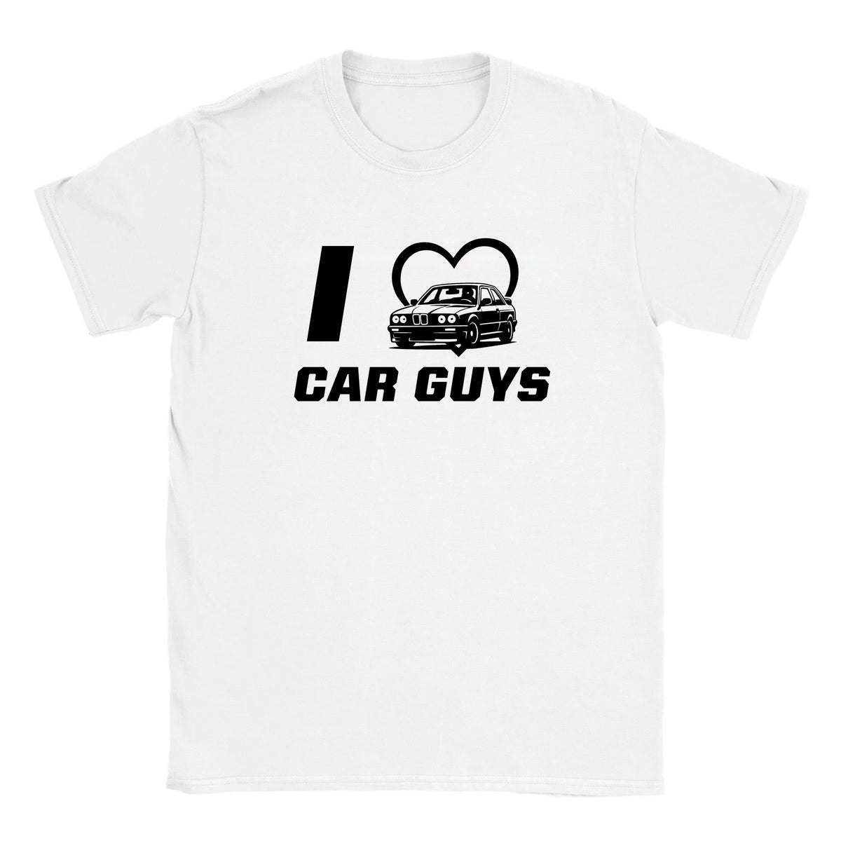 I LOVE CAR GUYS - BABY TEE – White