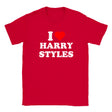 I LOVE HARRY STYLES - BABY TEE – Red