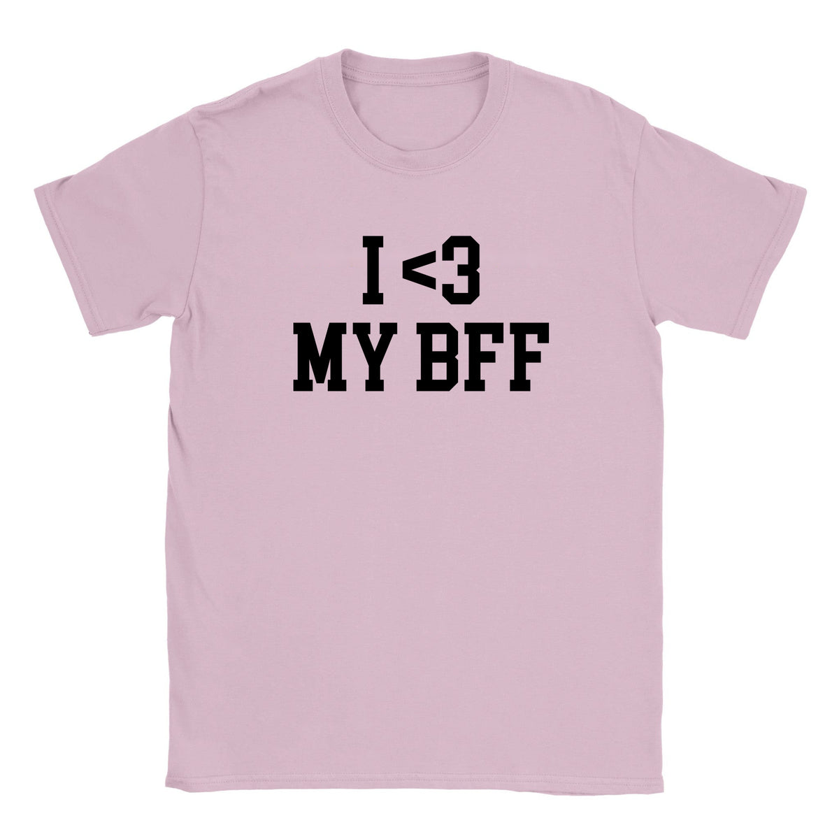 I LOVE MY BFF - BABY TEE – Light Pink