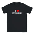 I LOVE ATTENTION - BABY TEE – Black