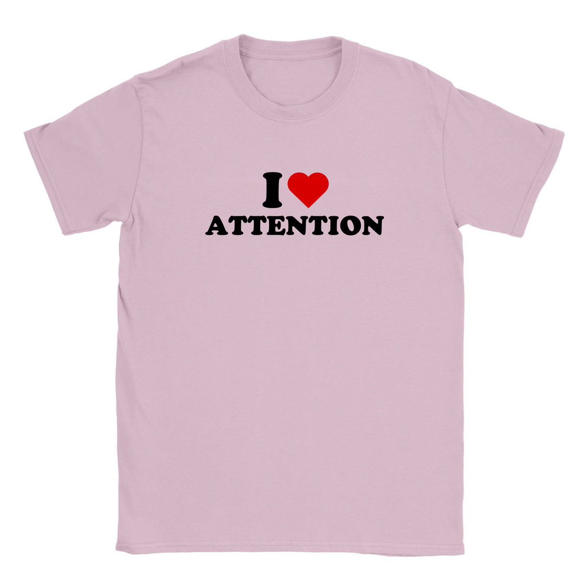 I LOVE ATTENTION - BABY TEE – Light Pink