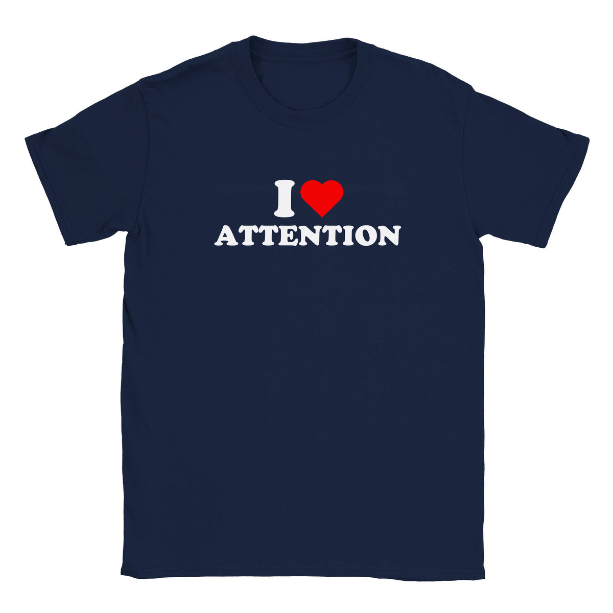 I LOVE ATTENTION - BABY TEE – Navy