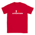 I LOVE ATTENTION - BABY TEE – Red