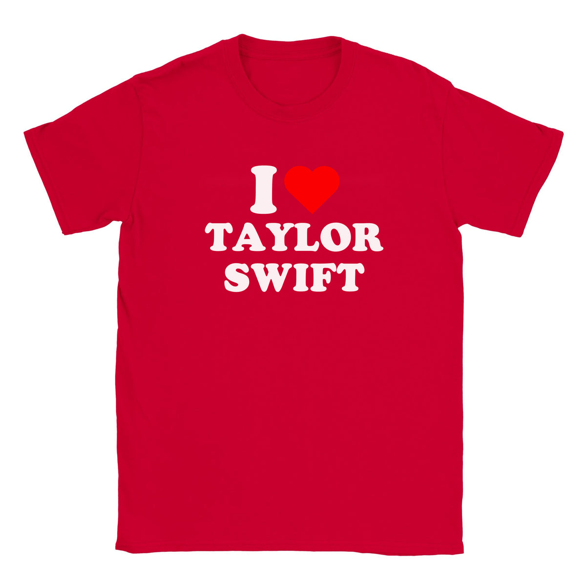 I LOVE TAYLOR SWIFT - BABY TEE – Red