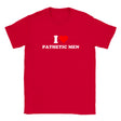 I LOVE PATHETIC MEN - BABY TEE – Red