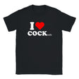 I LOVE COCK (TAILS) - BABY TEE – Black
