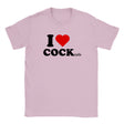 I LOVE COCK (TAILS) - BABY TEE – Light Pink