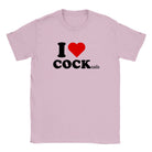I LOVE COCK (TAILS) - BABY TEE – Light Pink