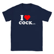 I LOVE COCK (TAILS) - BABY TEE – Navy