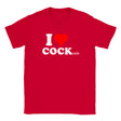 I LOVE COCK (TAILS) - BABY TEE – Red