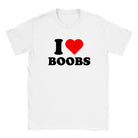 I LOVE BOOBS - BABY TEE – White