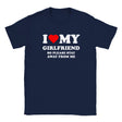 I LOVE MY GIRLFRIEND SO PLEASE STAY AWAY FROM ME - BABY TEE – Navy