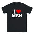I LOVE MEN - BABY TEE – Black