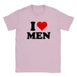 I LOVE MEN - BABY TEE – Light Pink