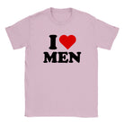 I LOVE MEN - BABY TEE – Light Pink