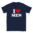 I LOVE MEN - BABY TEE – Navy