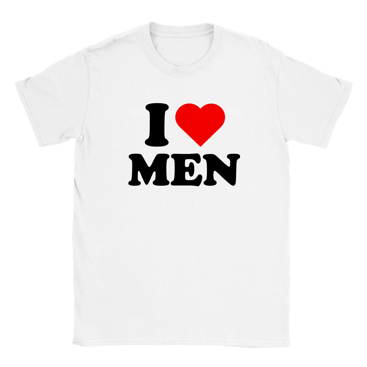 I LOVE MEN - BABY TEE – White