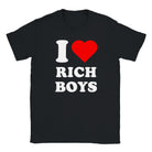 I LOVE RICH BOYS - BABY TEE – Black