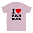 I LOVE RICH BOYS - BABY TEE – Light Pink