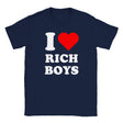 I LOVE RICH BOYS - BABY TEE – Navy