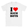 I LOVE RICH BOYS - BABY TEE – White