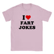 I LOVE FART JOKES - BABY TEE – Light Pink