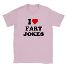 I LOVE FART JOKES - BABY TEE – Light Pink