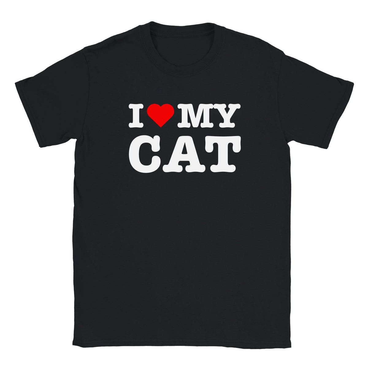 I LOVE MY CAT - BABY TEE – Black