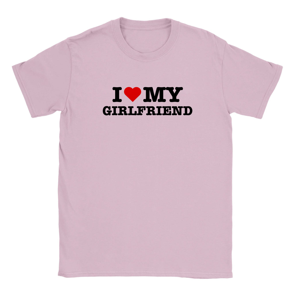 I LOVE MY GIRLFRIEND - BABY TEE – Light Pink
