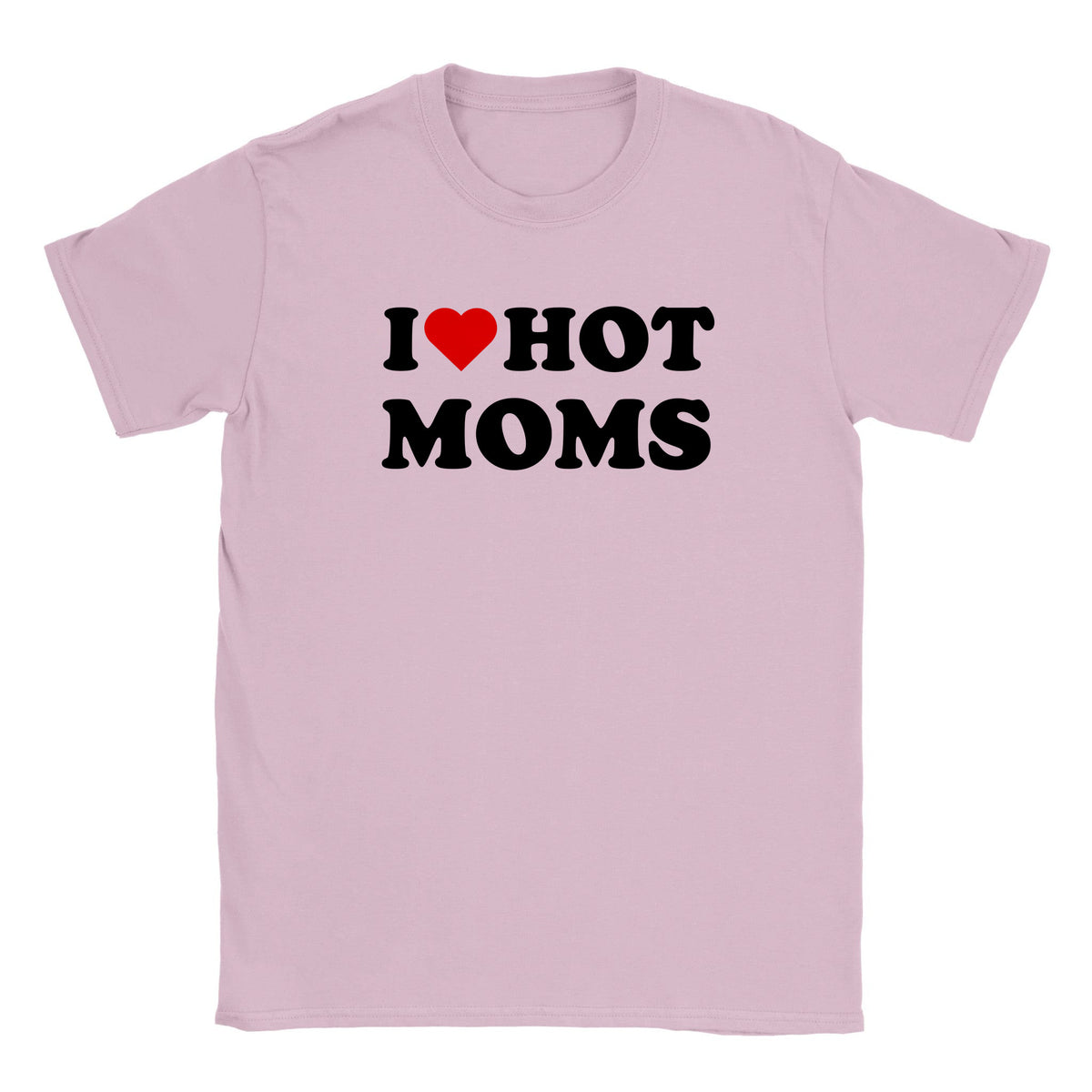 I LOVE HOT MOMS - BABY TEE – Light Pink