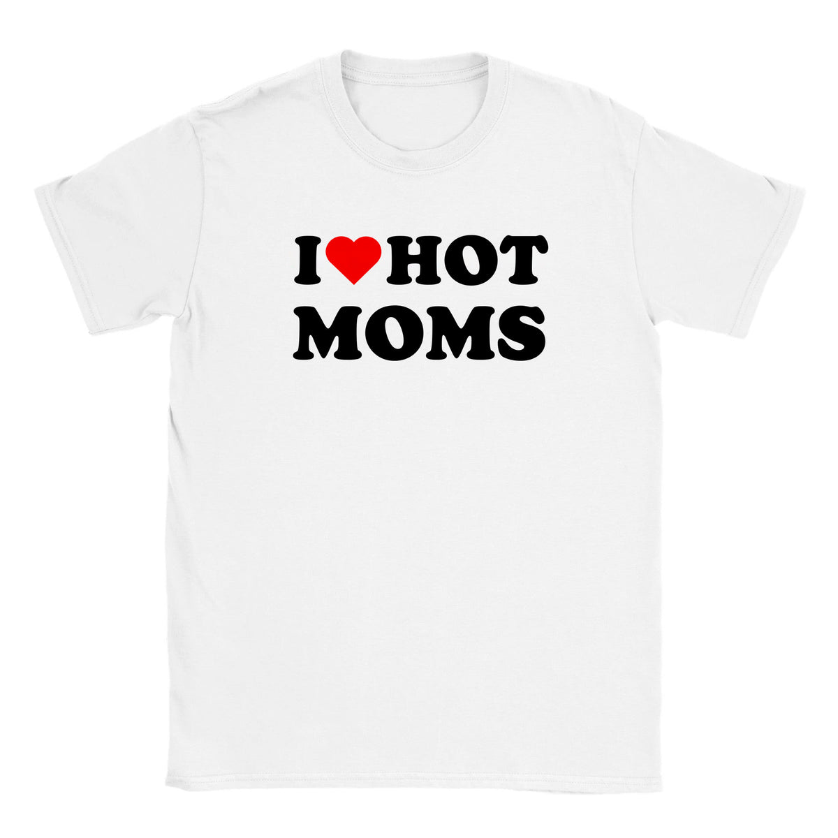 I LOVE HOT MOMS - BABY TEE – White