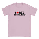 I LOVE MY BOYFRIEND - BABY TEE – Light Pink