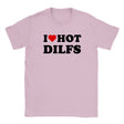 I LOVE HOT DILFS - BABY TEE – Light Pink
