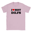 I LOVE HOT DILFS - BABY TEE – Light Pink