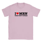 I LOVE MEN THAT DON'T SPEAK - BABY TEE – Light Pink