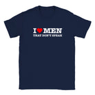 I LOVE MEN THAT DON'T SPEAK - BABY TEE – Navy