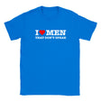 I LOVE MEN THAT DON'T SPEAK - BABY TEE – Royal