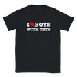 I LOVE BOYS WITH TATS - BABY TEE – Black