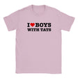 I LOVE BOYS WITH TATS - BABY TEE – Light Pink