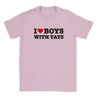 I LOVE BOYS WITH TATS - BABY TEE – Light Pink