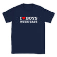 I LOVE BOYS WITH TATS - BABY TEE – Navy