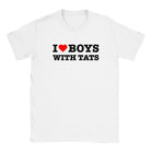 I LOVE BOYS WITH TATS - BABY TEE – White