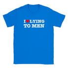 I LOVE LYING TO MEN - BABY TEE – Royal